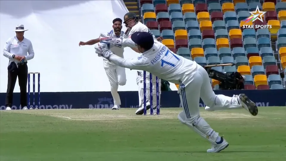 Rishabh Pant dismisses Smith with a stunning catch at Brisbane on Wednesday, December 18, 2024.