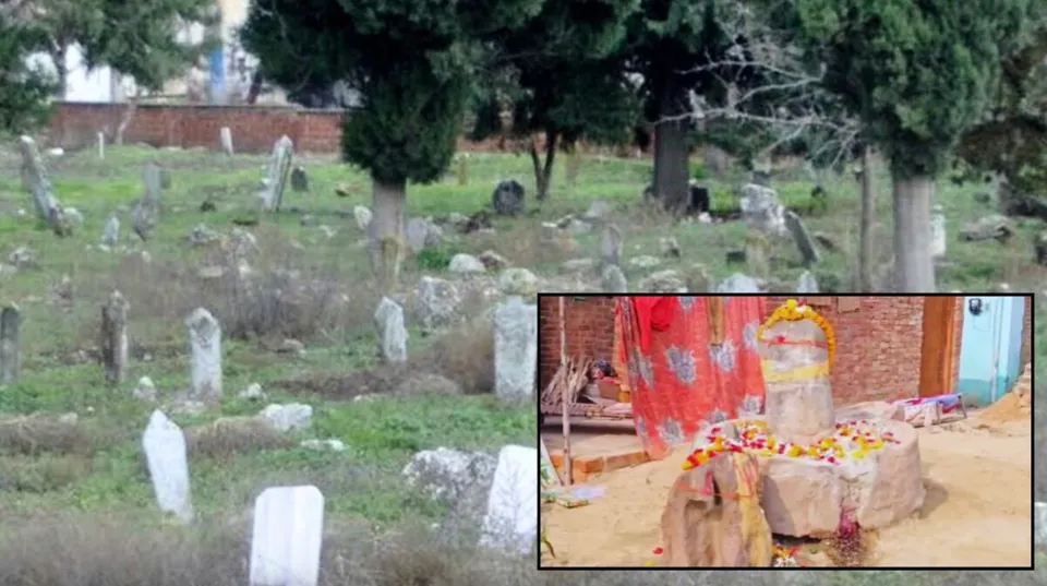 Shivling found near graveyard in Jaunpur