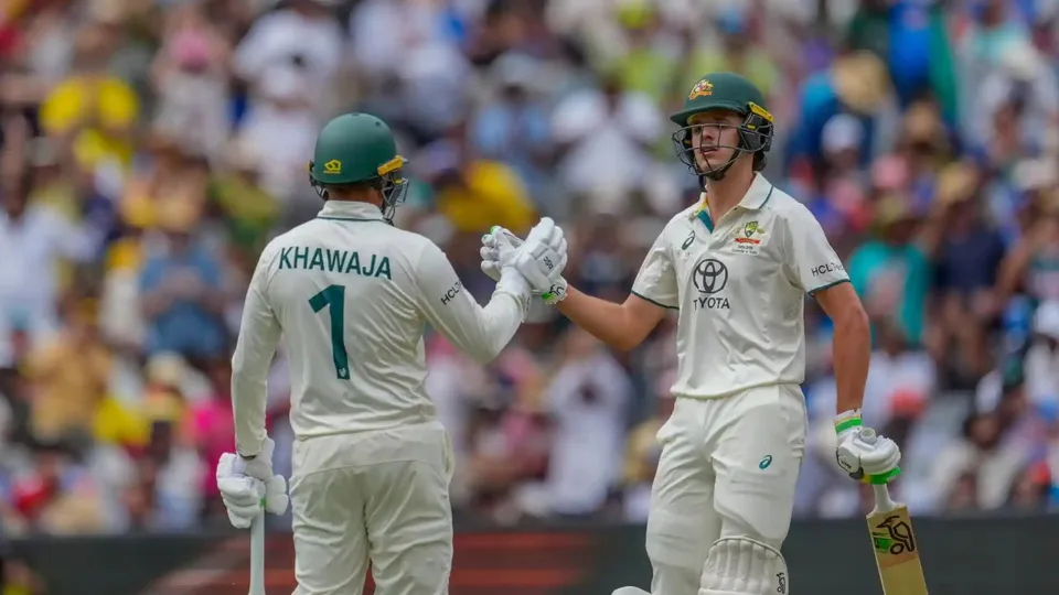 Usman Khawaja Sam Kostas India vs Australia