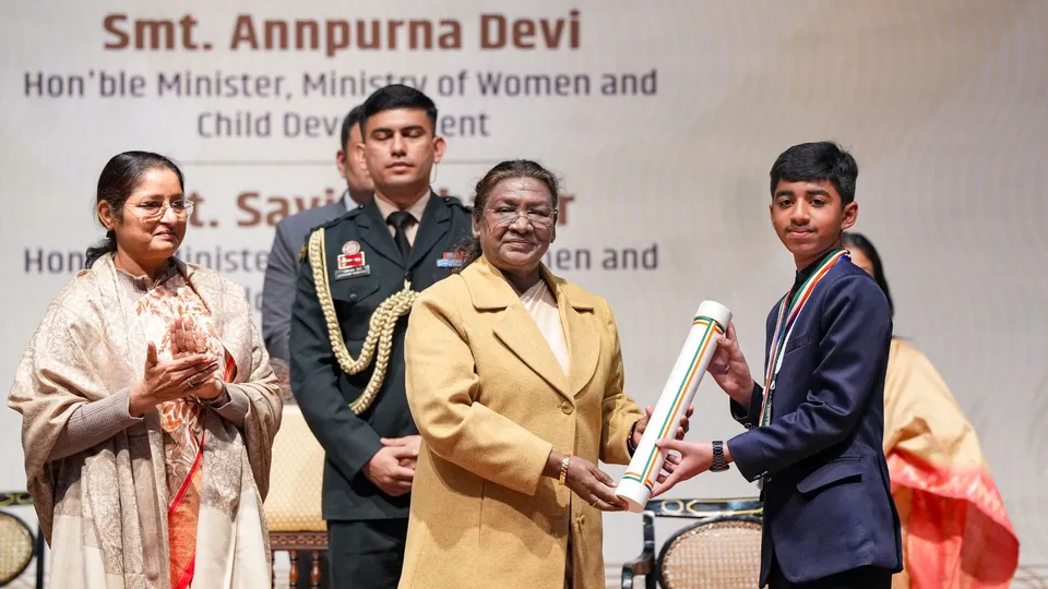 Rashtriya Bal Puraskar Droupadi Murmu