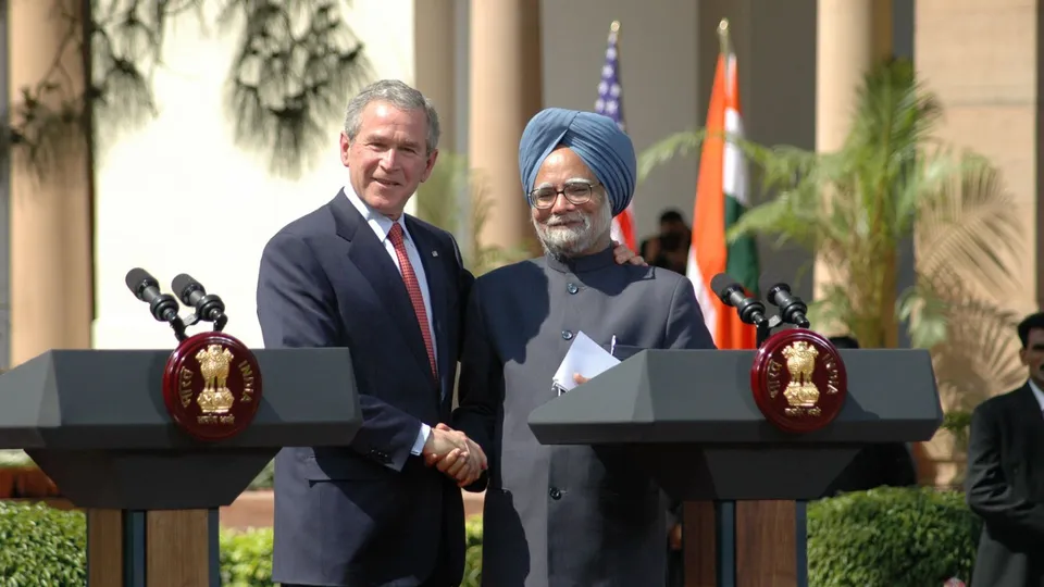Manmohan Singh George Bush