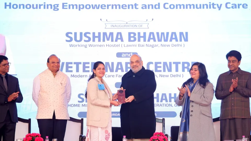 Amit Shah inaugurates Sushma Bhawan in New Delhi on Saturday, Jan 4, 2025.