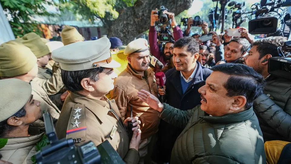 Arvind Kejriwal SheeshMahal AAP Sanjay Singh Saurabh Bharadwaj