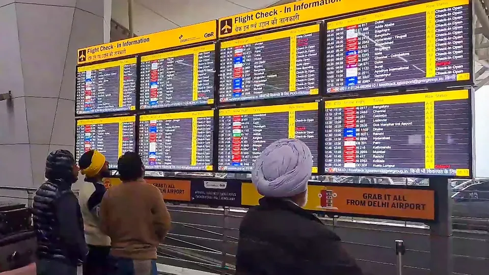 Delhi Airport Flight Delay Delhi fog