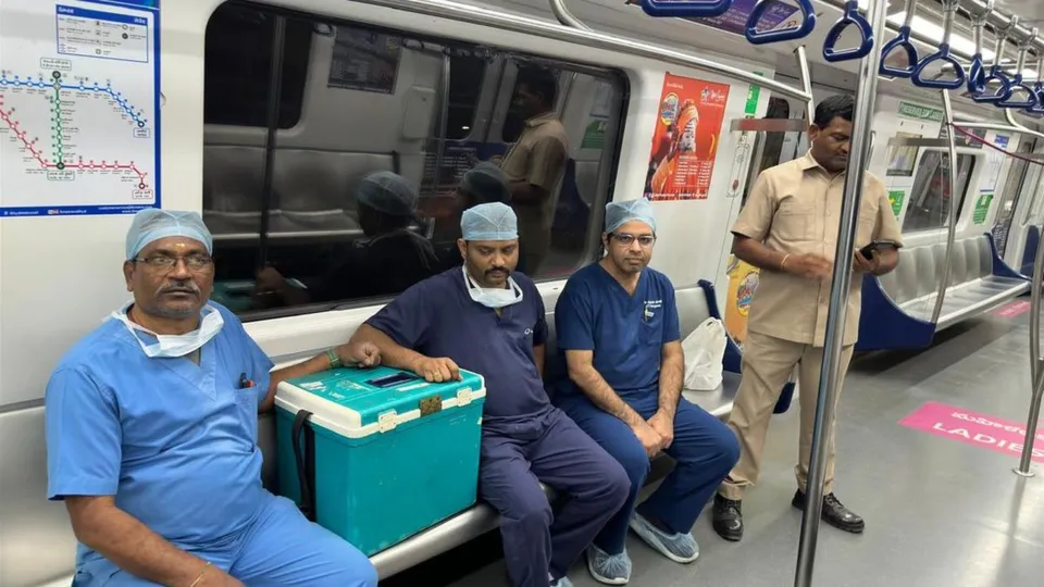 Hyderabad Metro Green Corridor Heart Transplant