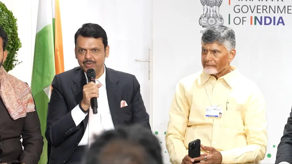 Maharashtra Devendra Fadnavis Andhra Pradesh N Chandrababu Naidu World Economic Forum Davos