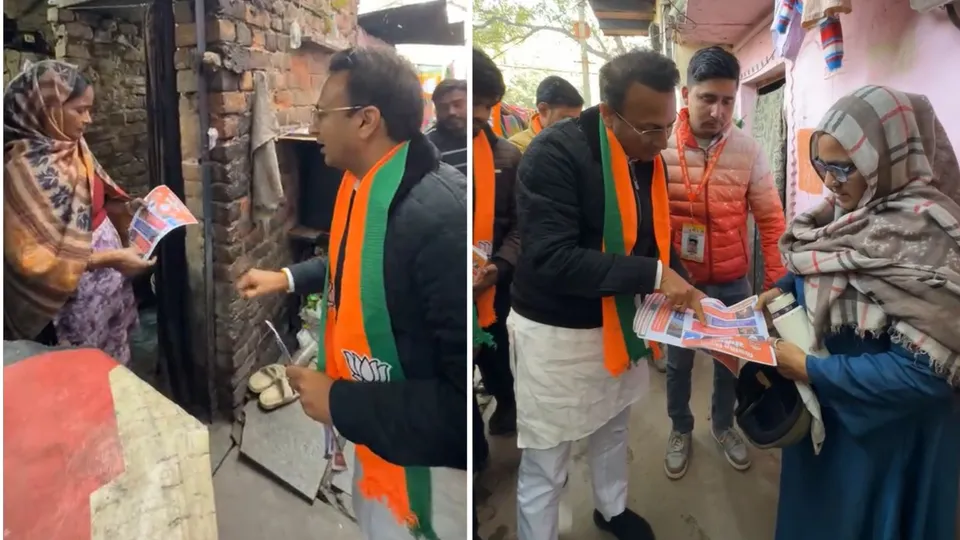 Vishnu Mittal Campaigning in Delhi