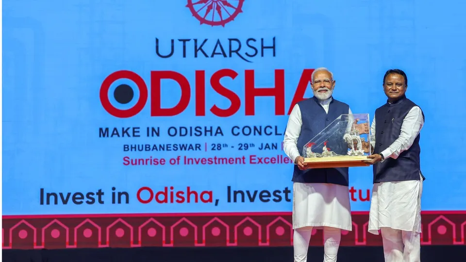 Mohan charan majhi Narendra Modi Odisha Business Conclave