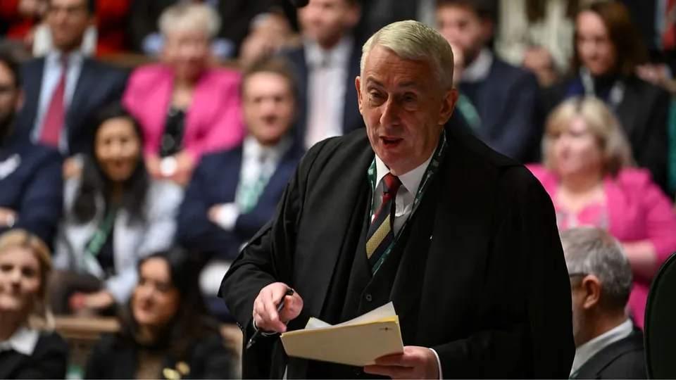 England speaker Lindsay Hoyle