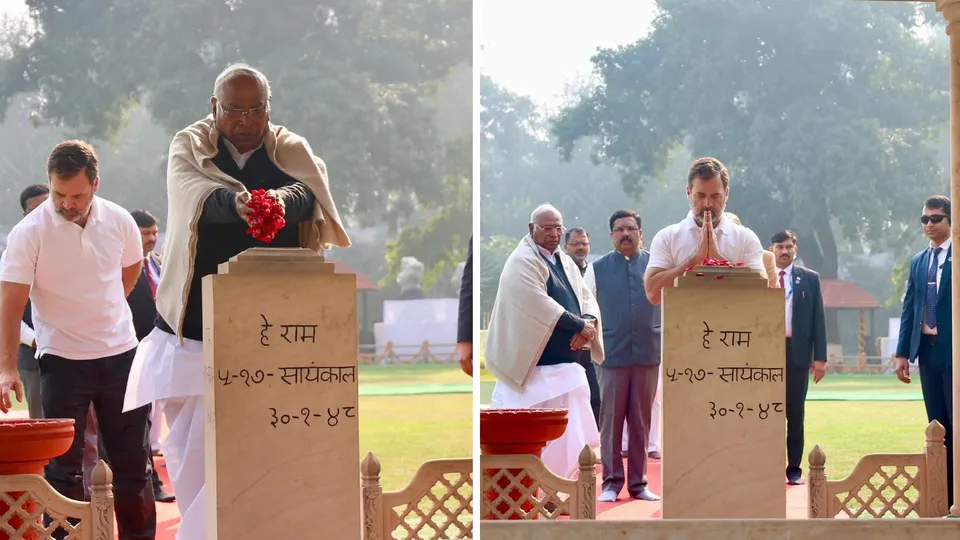 Congress Mallikarjun Kharge Mahatma Gandhi Rahul Gandhi
