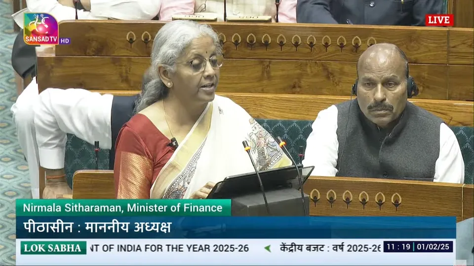 Nirmala Sitharaman presents Union Budget 2025