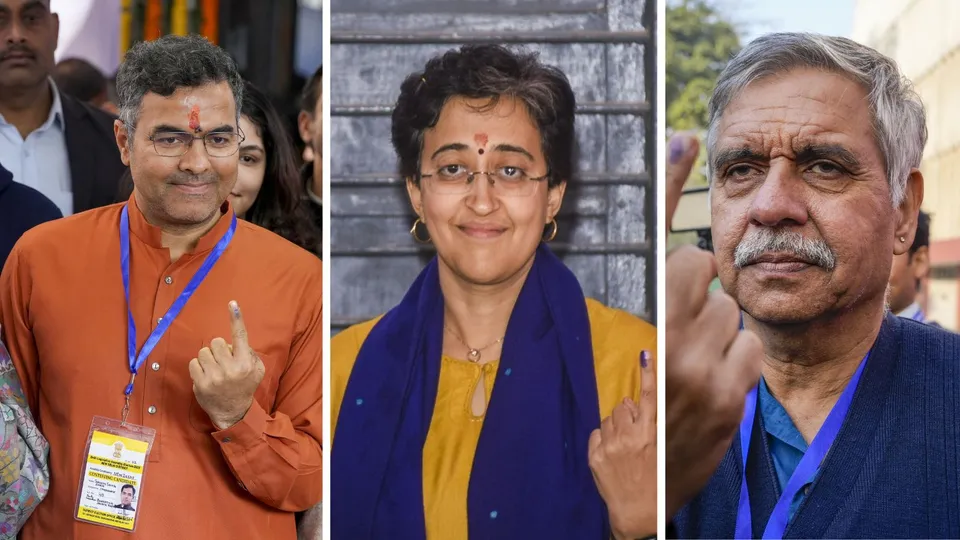 Delhi Elections Delhi Assembly Elections BJP AAP Congress Parvesh Verma Atishi Sandeep Dikshit