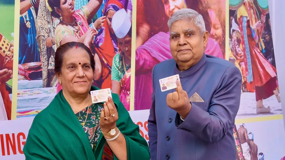 Jagdeep Dhankhar Voting Delhi Elections