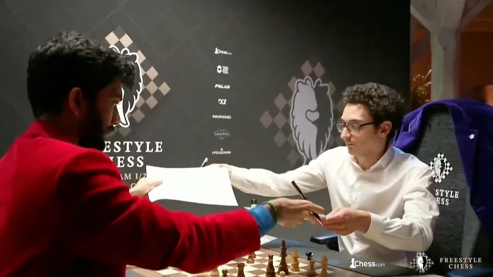 D Gukesh Fabiano Caruana