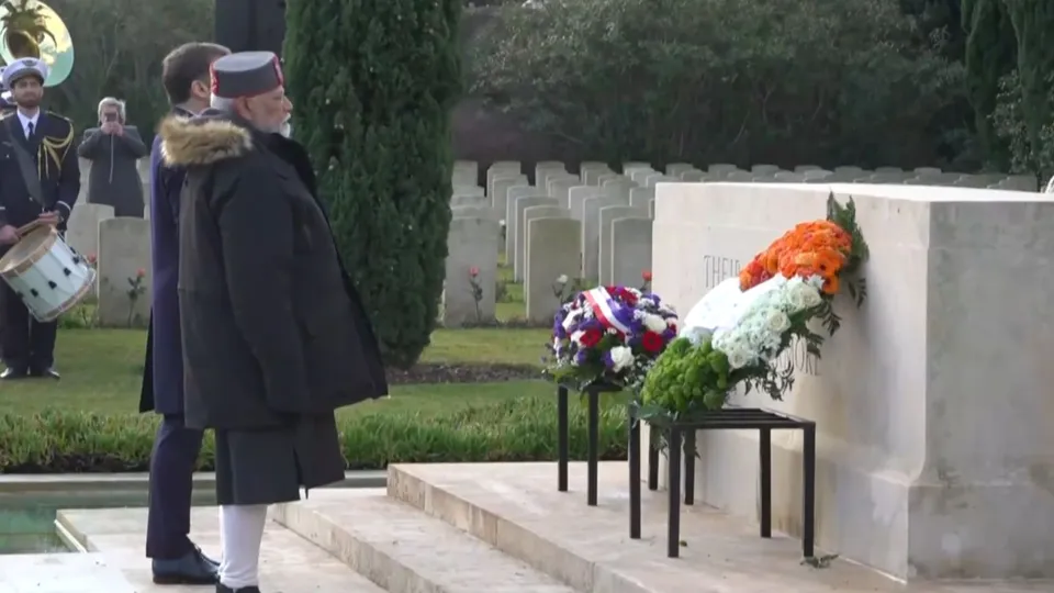 Narendra Modi Mazargues Cemetery in Marseille