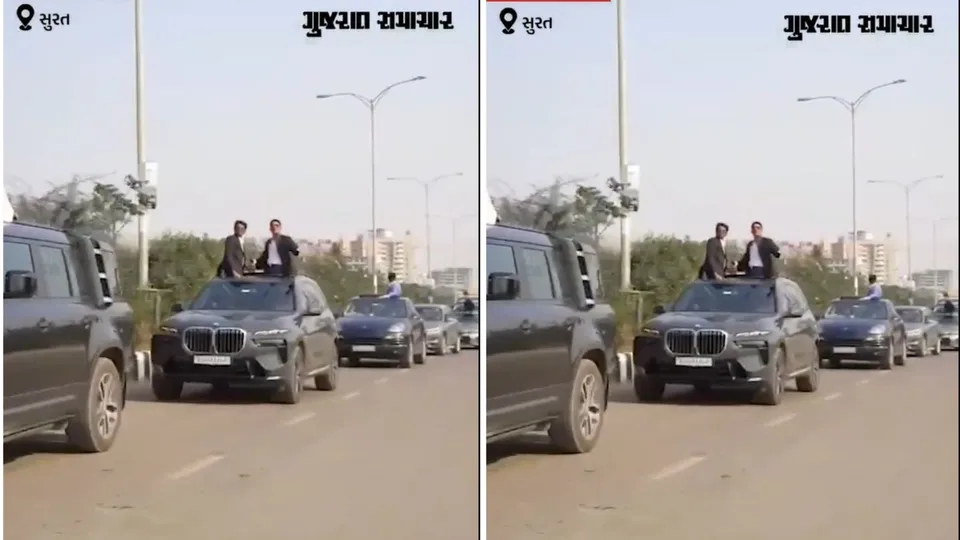 Luxury cars School farewell in Surat