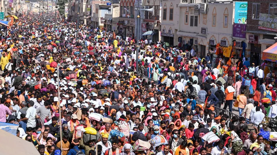 Ayodhya Rush Ayodhya Crowd Ram Mandir Ram Temple