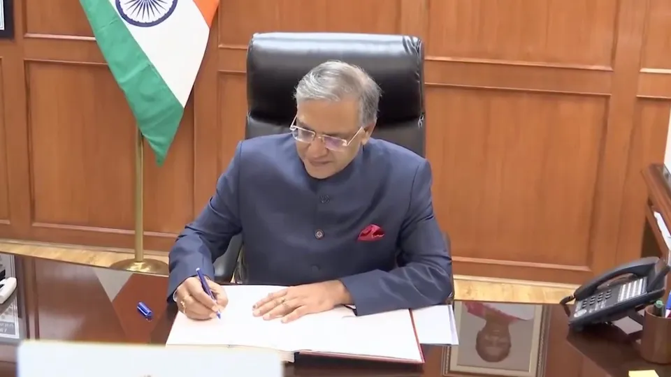 Gyanesh Kumar takes charge as new chief election commissioner on Wednesday, February 19, 2025.