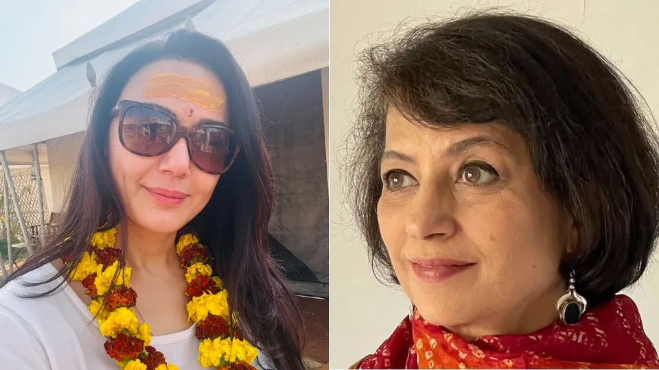 (Left) Preity Zinta and Sucheta Dalal (Right)