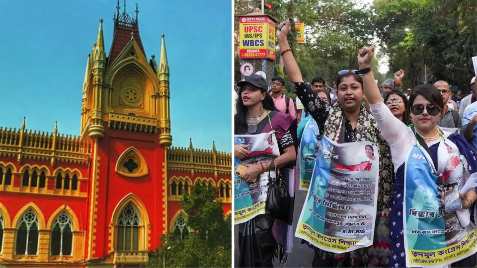 L() Calcutta High Court (R) SFI protesters 