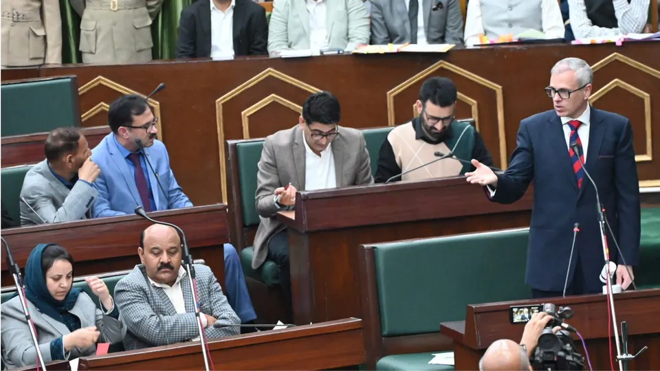 Omar Abdullah in J&K assembly image