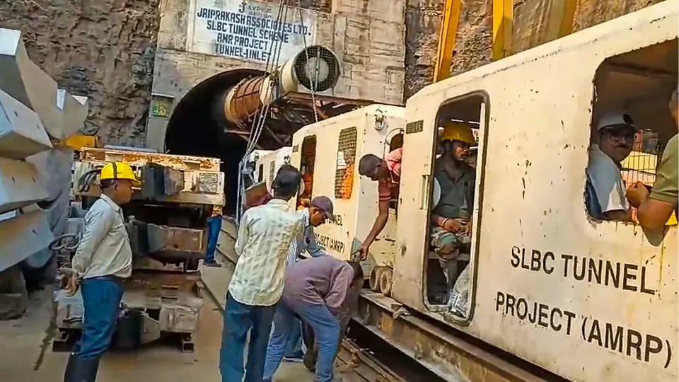 SLBC Tunnel Collapse Telangana Tunnel Collapse