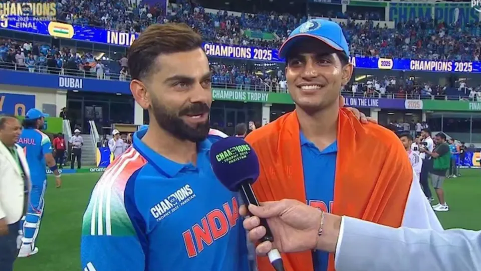 Virat Kohli with Shubman Gill image