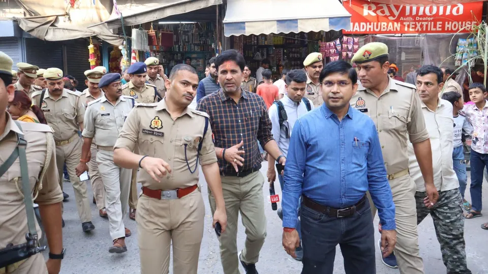 Sambhal DM Rajender Pensiya and Sambhal SP Krishna Kumar Bishnoi