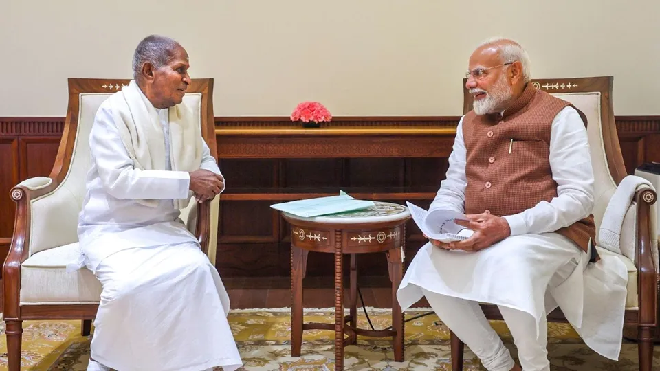 Narendra Modi meets Ilaiyaraaja