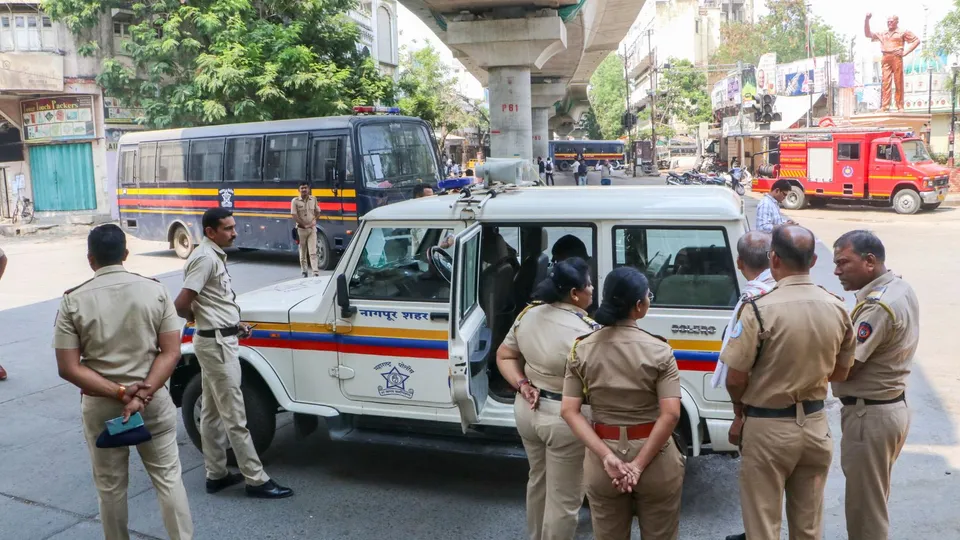 Nagpur Police Nagpur Violence Maharashtra Police image