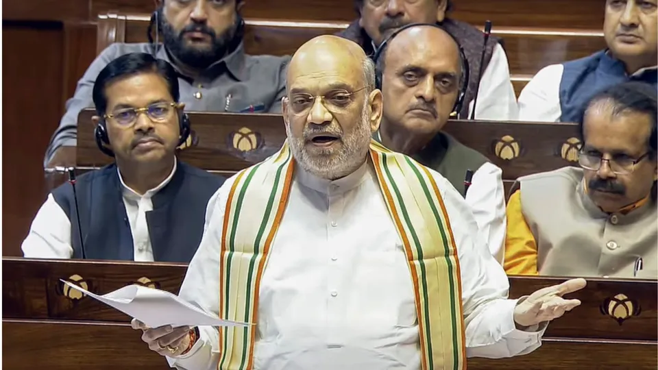 Amit Shah in Rajya Sabha image