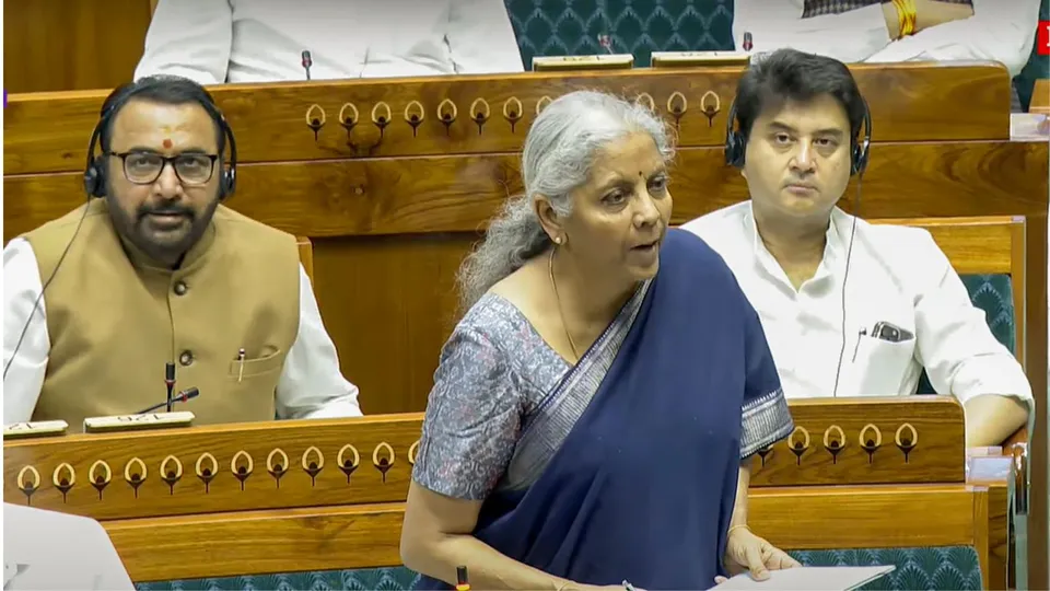 Nirmala Sitharaman in Lok Sabha image