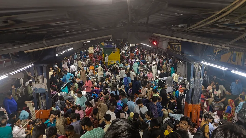 Heavy rush at the New Delhi railway station on Sunday, March 23, 2025.