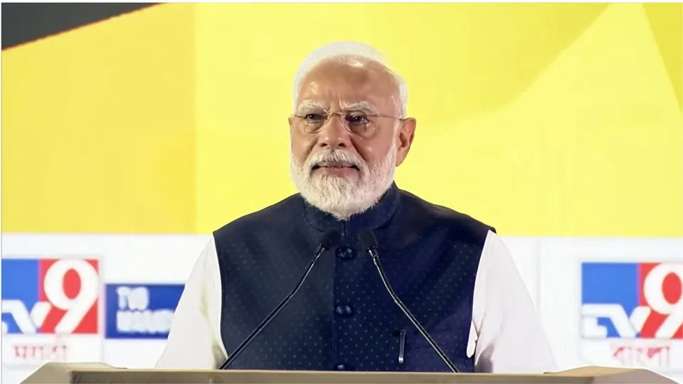 PM Narendra Modi in TV9 show