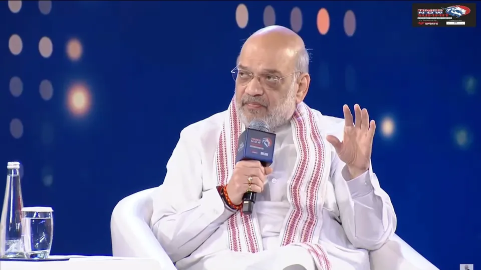 Amit Shah at Times Now Summit on Friday, March 28, 2025.