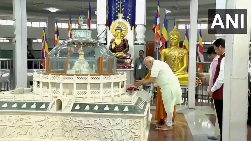 Prime Minister Narendra Modi visits Deekshabhoomi, the historic site where Dr. BR Ambedkar and his followers embraced Buddhism, and offers prayers to Gautam Buddha, joined by Maharashtra CM Devendra Fadnavis, on Sunday, March 30, 2025.