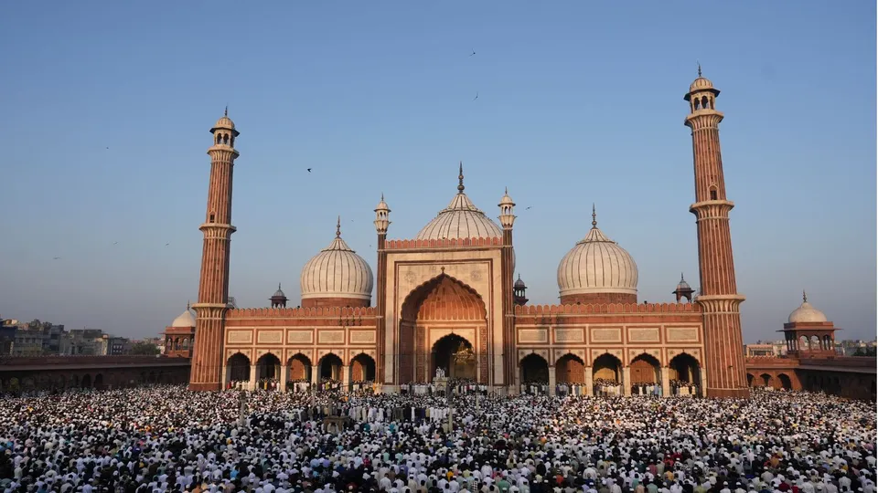 Eid celebration at Jama masjid