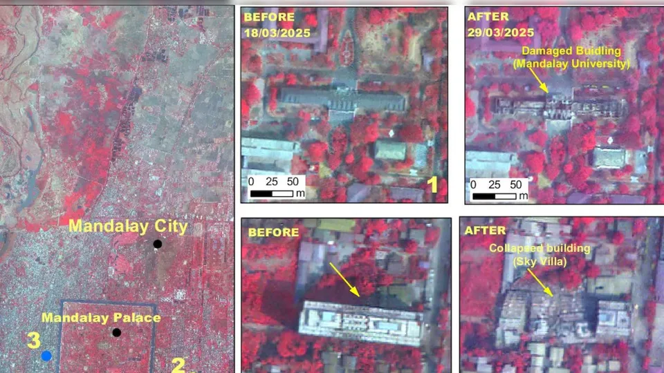 ISRO Earthquake in Myanmar