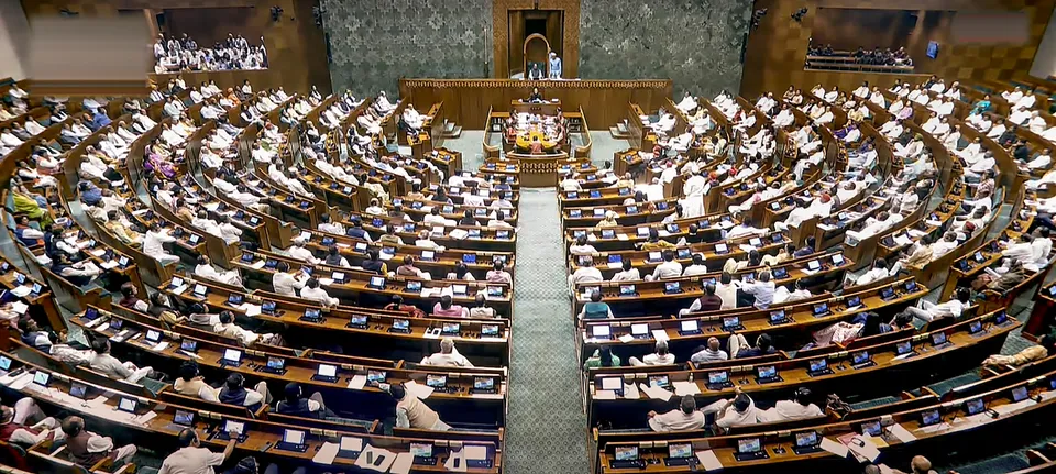 MPs during a debate on the Waqf Amendment Bill in the Lok Sabha in New Delhi on Wednesday, April 2, 2025. 