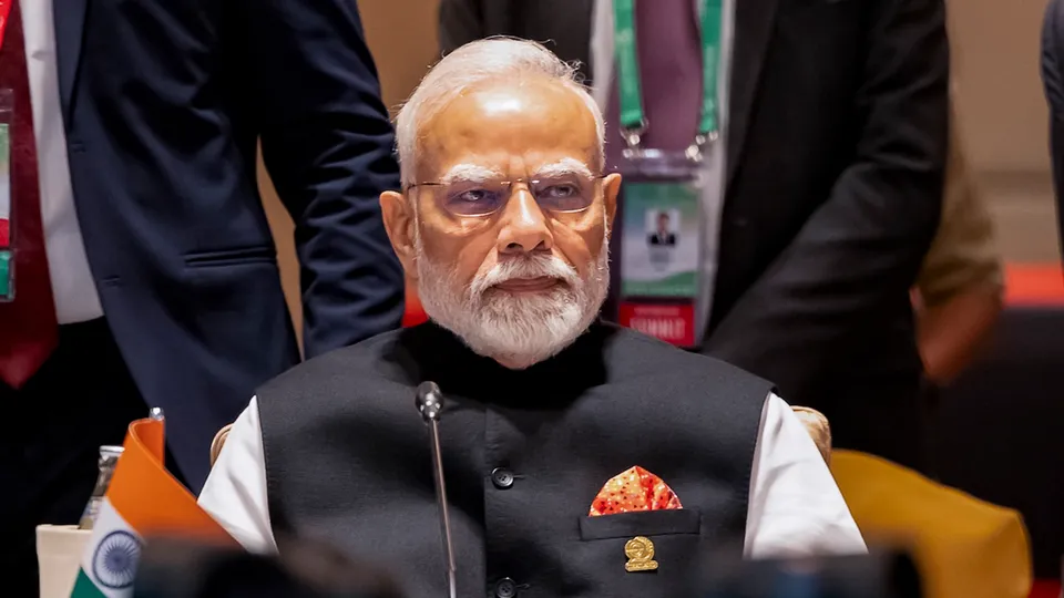 Prime Minister Narendra Modi attends a session at the 6th BIMSTEC Summit in Bangkok, Thailand on Friday, April 4, 2025.