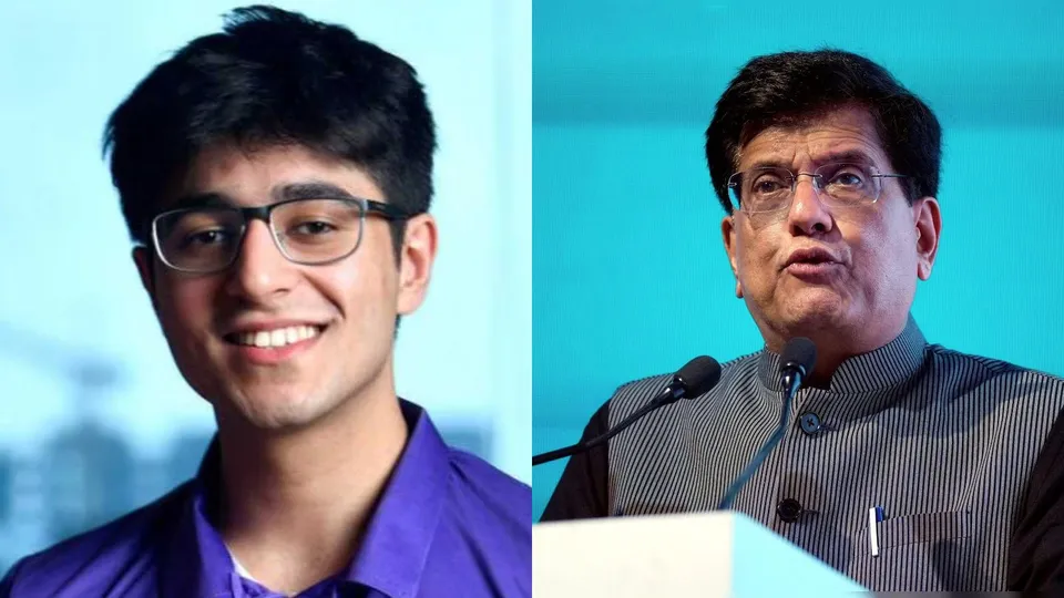 Aadit Palicha Piyush Goyal StartUps