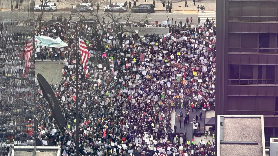 US protests Trump