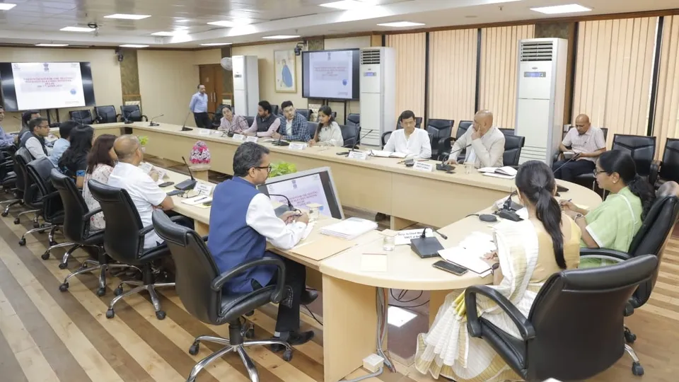 Rekha Gupta meets district magistrates on Monday, April 7, 2025.