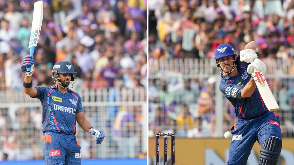 Nicholas Pooran Mitchell Marsh KKR vs LSG
