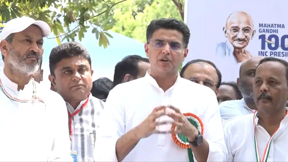 Sachin Pilot AICC Session in Ahmedabad