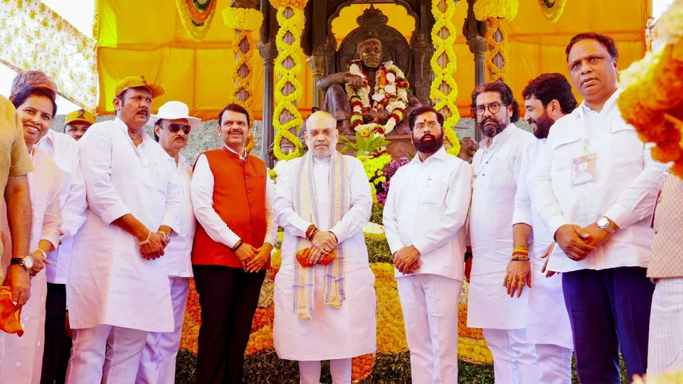Amit Shah in Raigad Fort