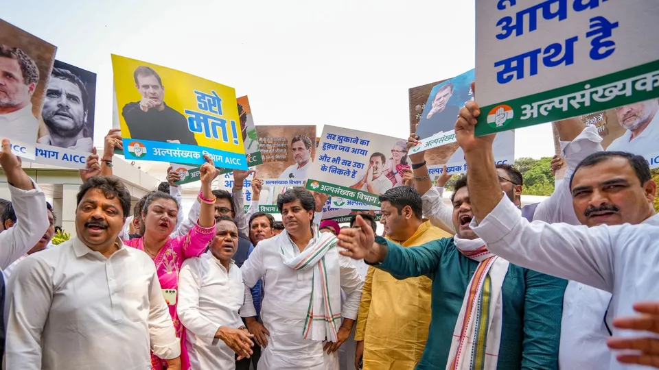 National Herald Congress Protest
