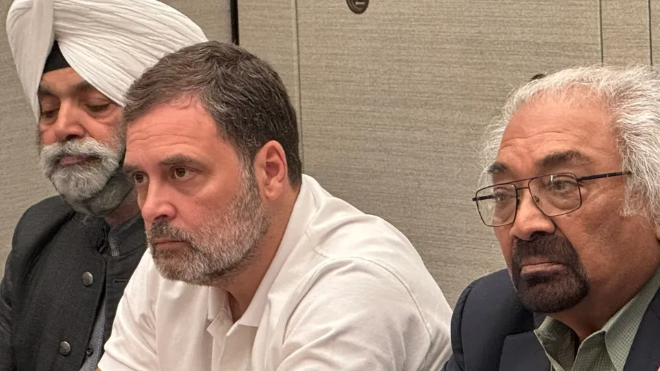 Rahul Gandhi and Sam Pitroda 