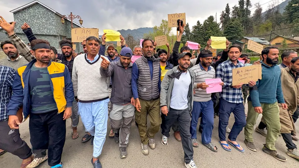 Pahalgam Terror Attack Taxi Union Protest