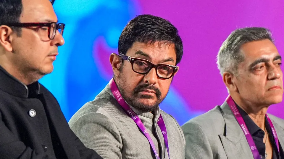 Aamir Khan graces the WAVES summit in Mumbai.